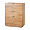 Japandi 3pc Set Bedside Table Tallboy Natural Oak