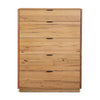 Japandi King Bed Frame Set Bedside Table Tallboy Natural Oak