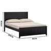 Jessica 4pc Single Bedroom Set Bed Frame Bedside Tallboy Black