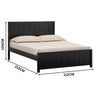 Jessica King Single Size Bed Frame Black