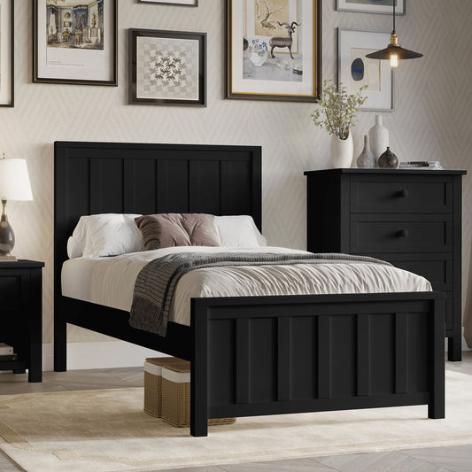 Jessica Single Size Bed Frame Black