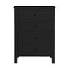 Jessica Tallboy Chest of Drawers Black