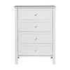 Jessica Tallboy Chest of Drawers White