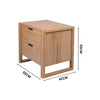 Jindy Bedside Table Natural Oak