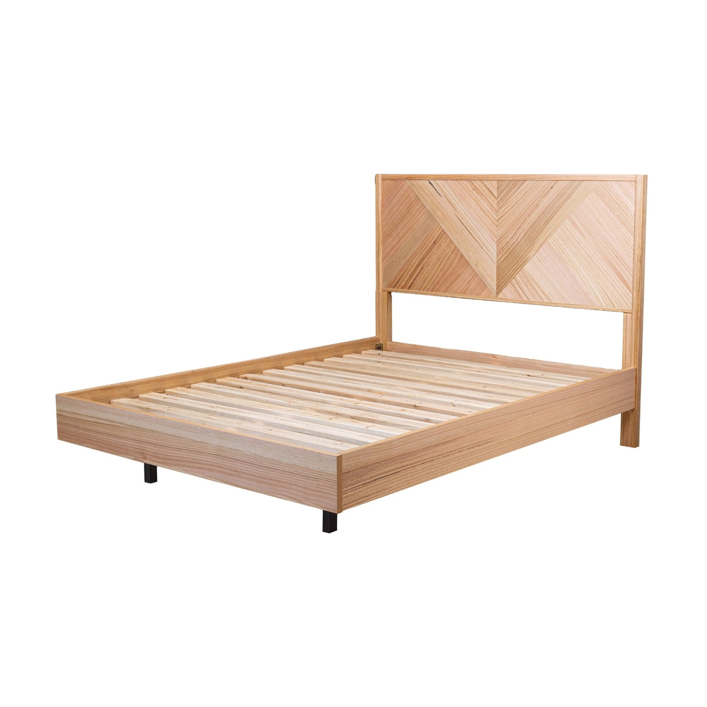 Jindy King Bed Frame Natural Oak