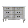 Leon Dresser Drawer Storage Cabinet Washed Grey