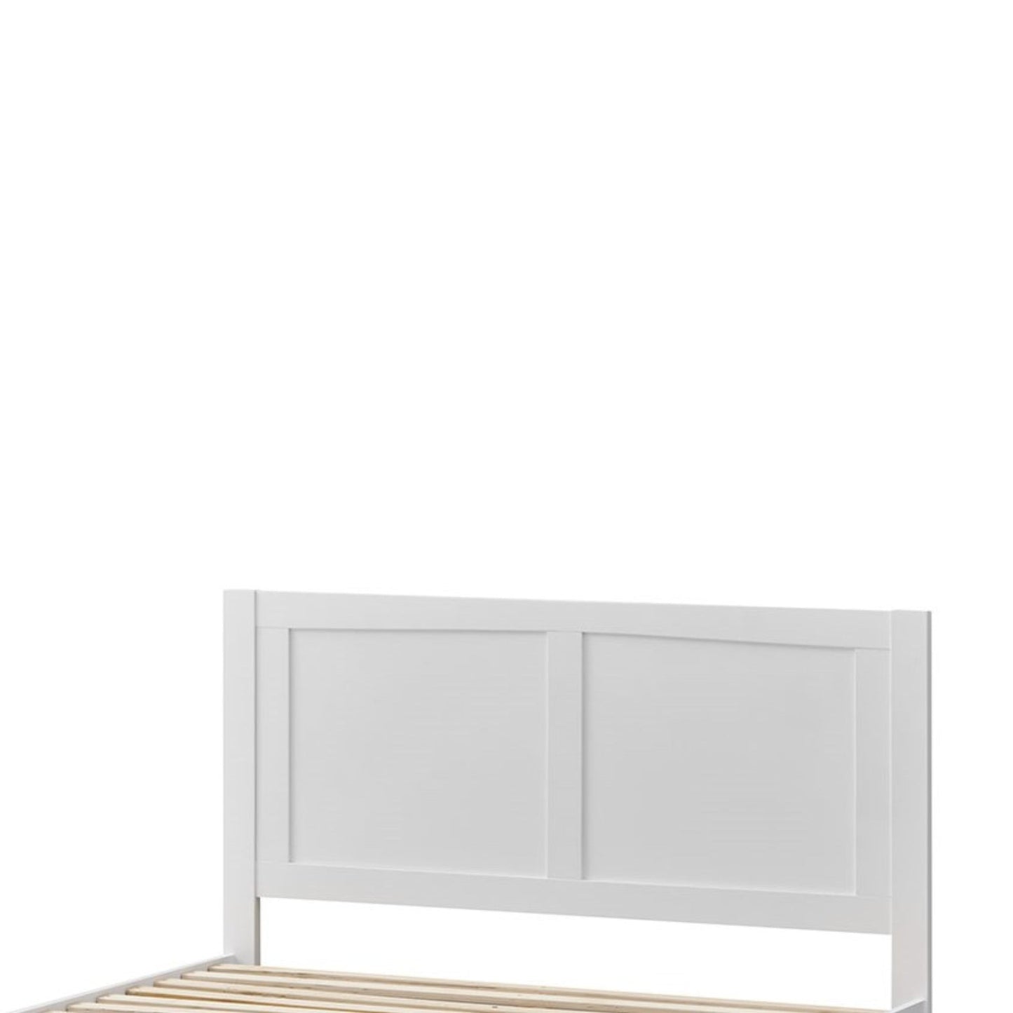 Luna Double Bed Frame Storage Drawer White