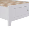 Luna Queen Bed Frame Storage Drawer White