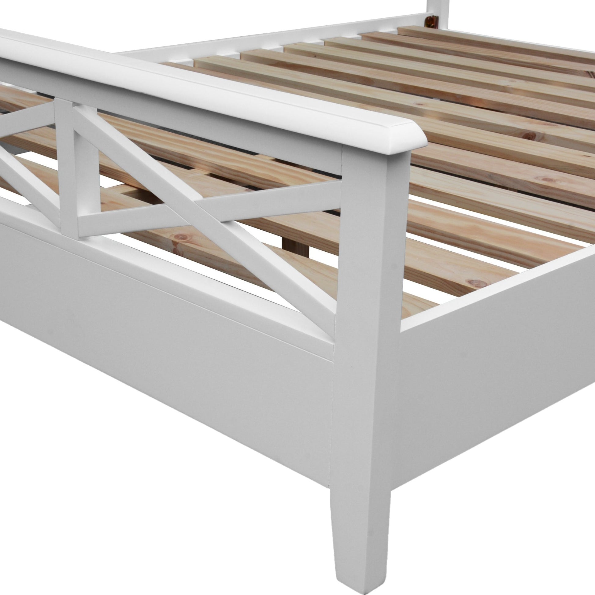 Maison Hampton Double Bed Frame White