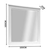 Maison Hampton Dresser Mirror Only White