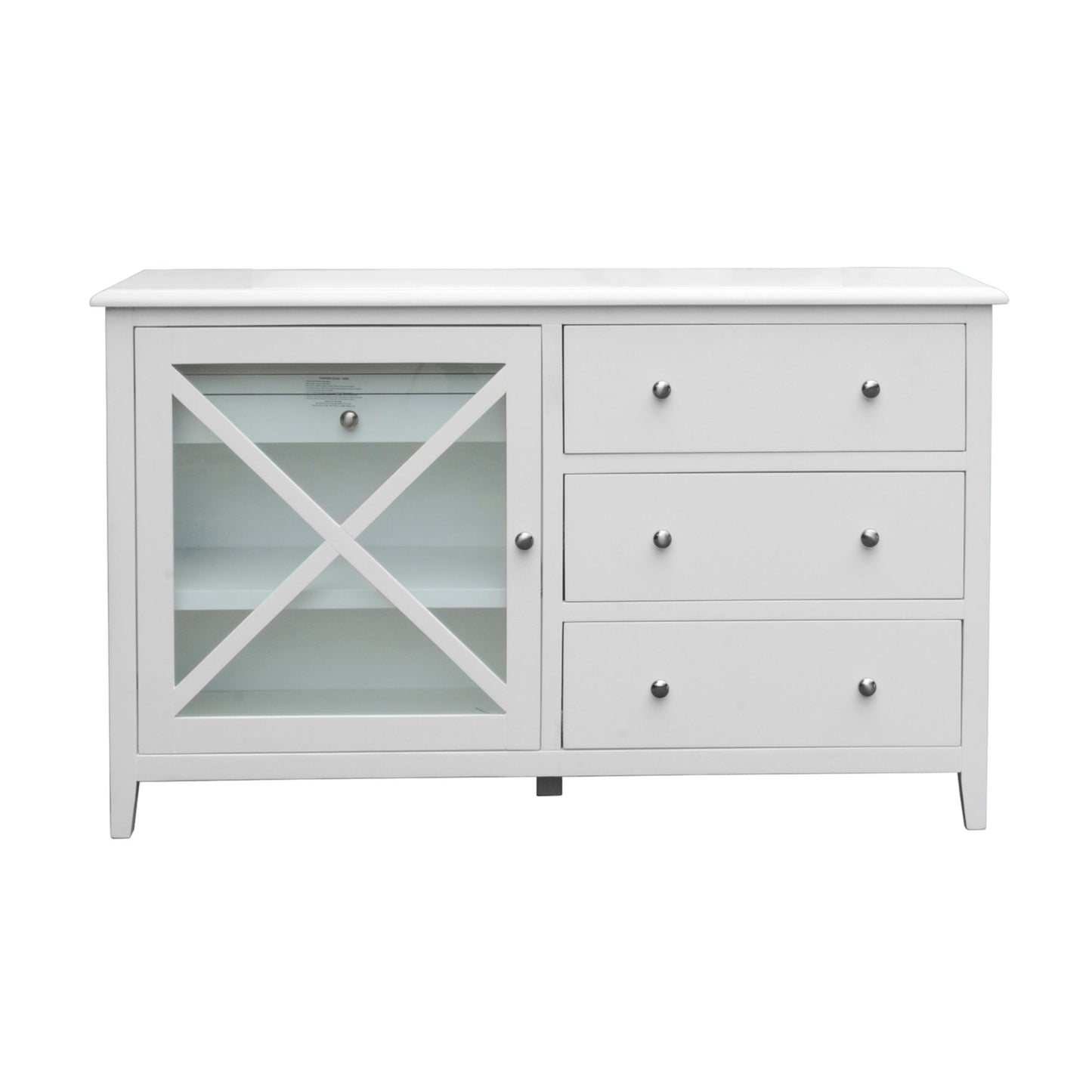 Maison Hampton Dresser Mirror Set White