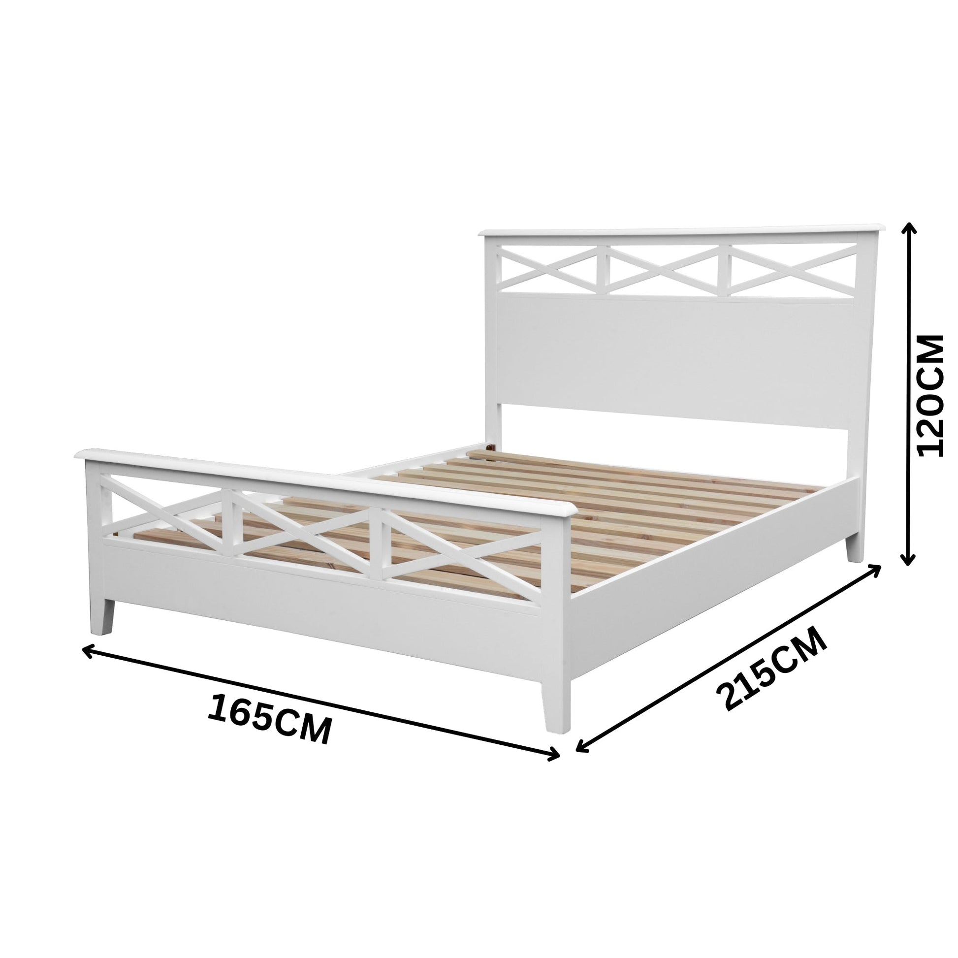 Maison Hampton Queen Bed Frame White