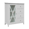 Maison Hampton Tallboy Glass Door White
