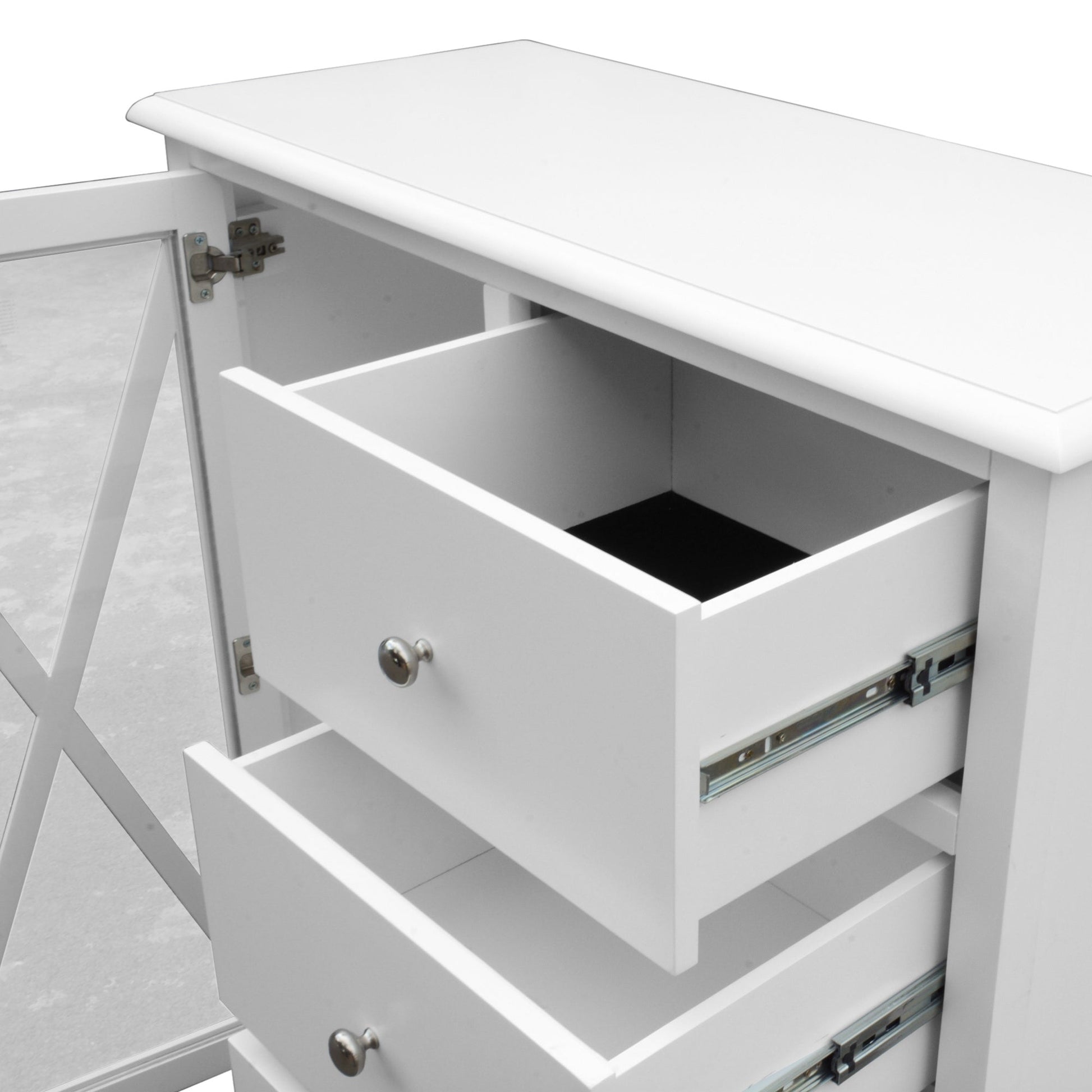 Maison Hampton Tallboy Glass Door White
