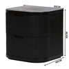 Manna Bedside Table Black