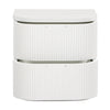 Manna Bedside Table White