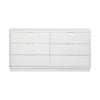 Manna Dresser Fluted Chest of Drawer White