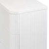 Manna Dresser Fluted Chest of Drawer White