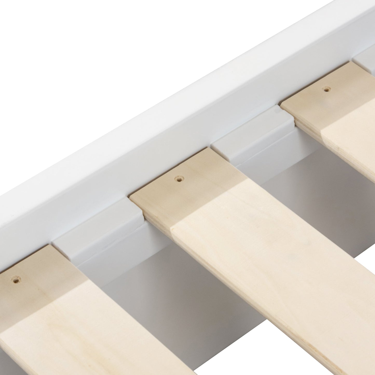 Manna King Bed Fluted Frame White
