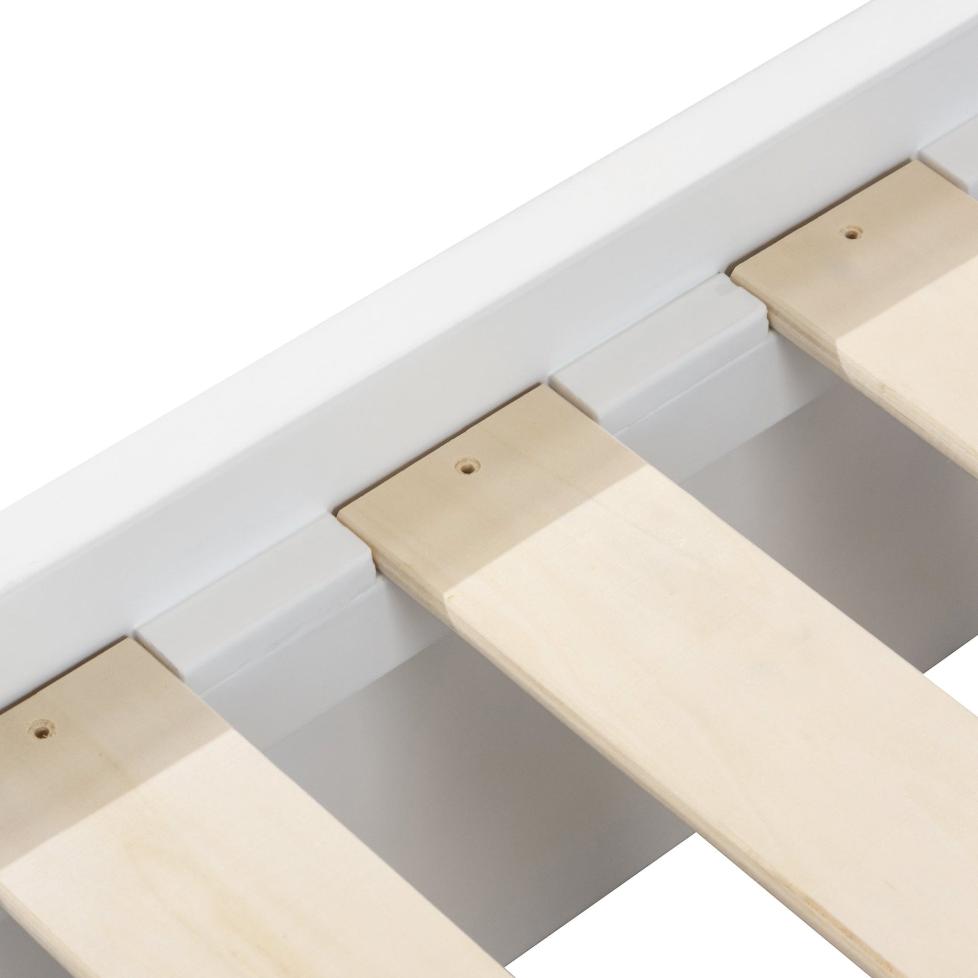 Manna King Bed Fluted Frame White