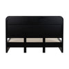 Manna Queen Bed Fluted Frame Black