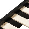 Manna Queen Bed Fluted Frame Black