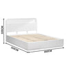Manna Queen Bed Fluted Frame White