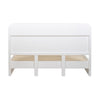 Manna Queen Bed Fluted Frame White