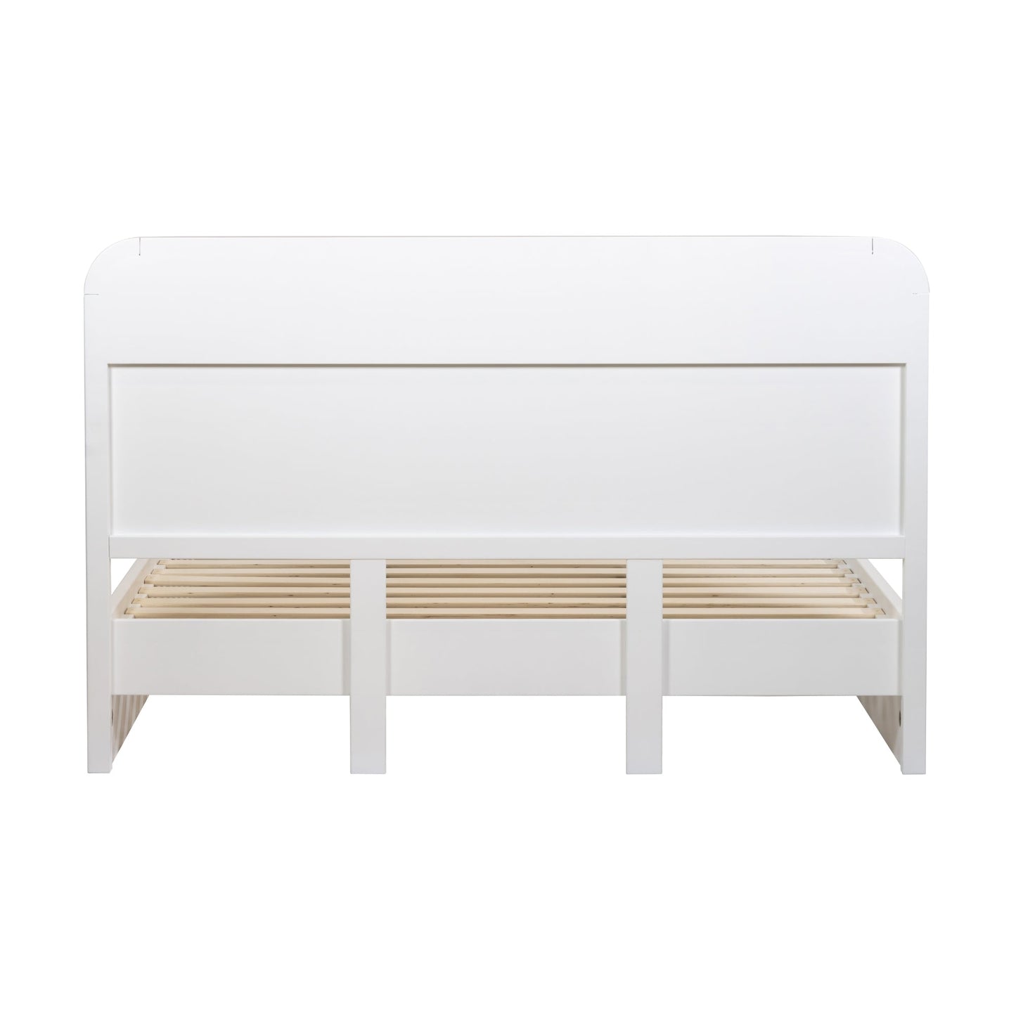Manna Queen Bed Fluted Frame White