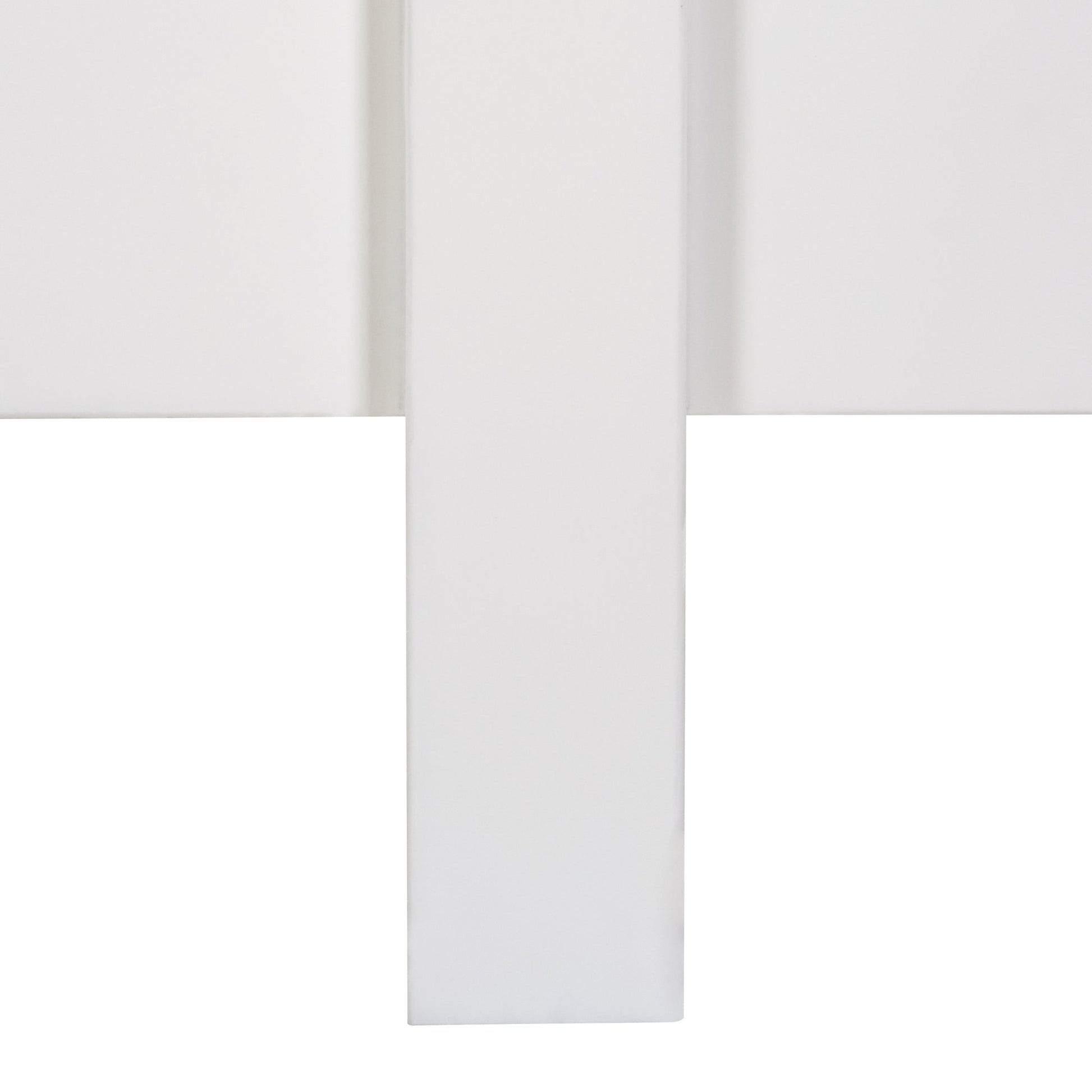 Manna Queen Bed Fluted Frame White