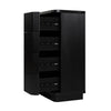 Manna Tallboy Fluted Chest of Drawer Black