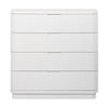 Manna Tallboy Fluted Chest of Drawer White