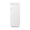 Manna Tallboy Fluted Chest of Drawer White