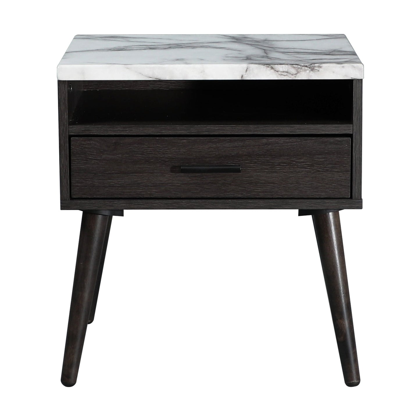 Marcello Bedside Table Nightstand Side End Bedroom Storage Cabinet Dark Brown
