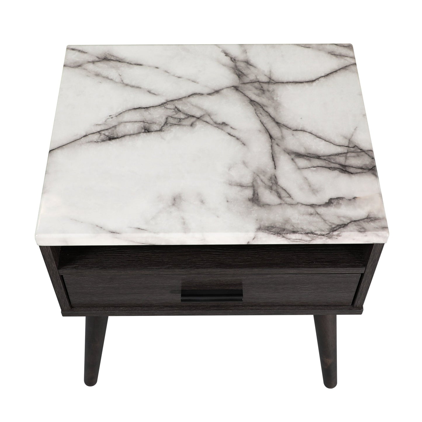 Marcello Bedside Table Nightstand Side End Bedroom Storage Cabinet Dark Brown