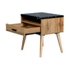 Marcello Bedside Table Nightstand Side End Bedroom Storage Cabinet Wotan Oak