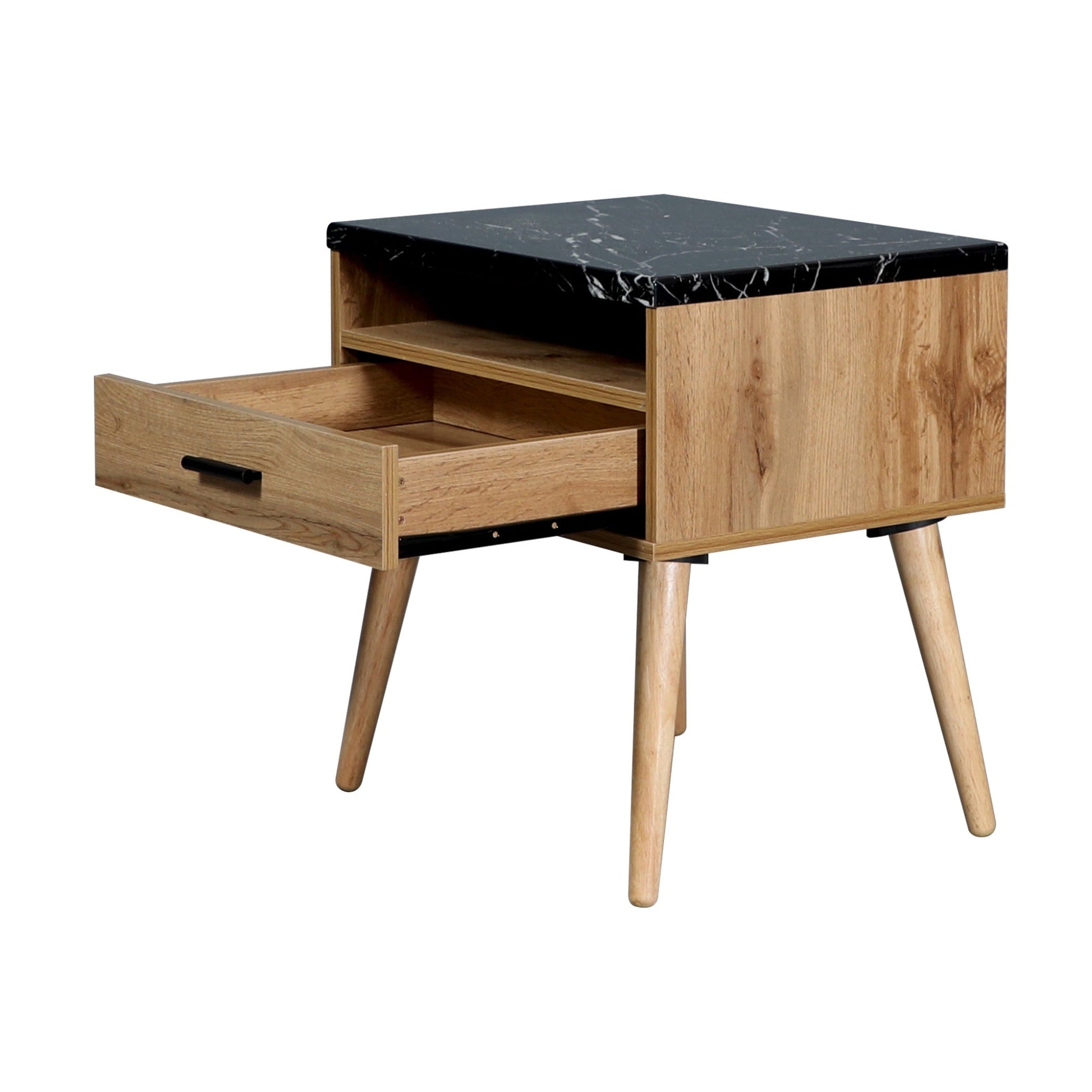 Marcello Bedside Table Nightstand Side End Bedroom Storage Cabinet Wotan Oak