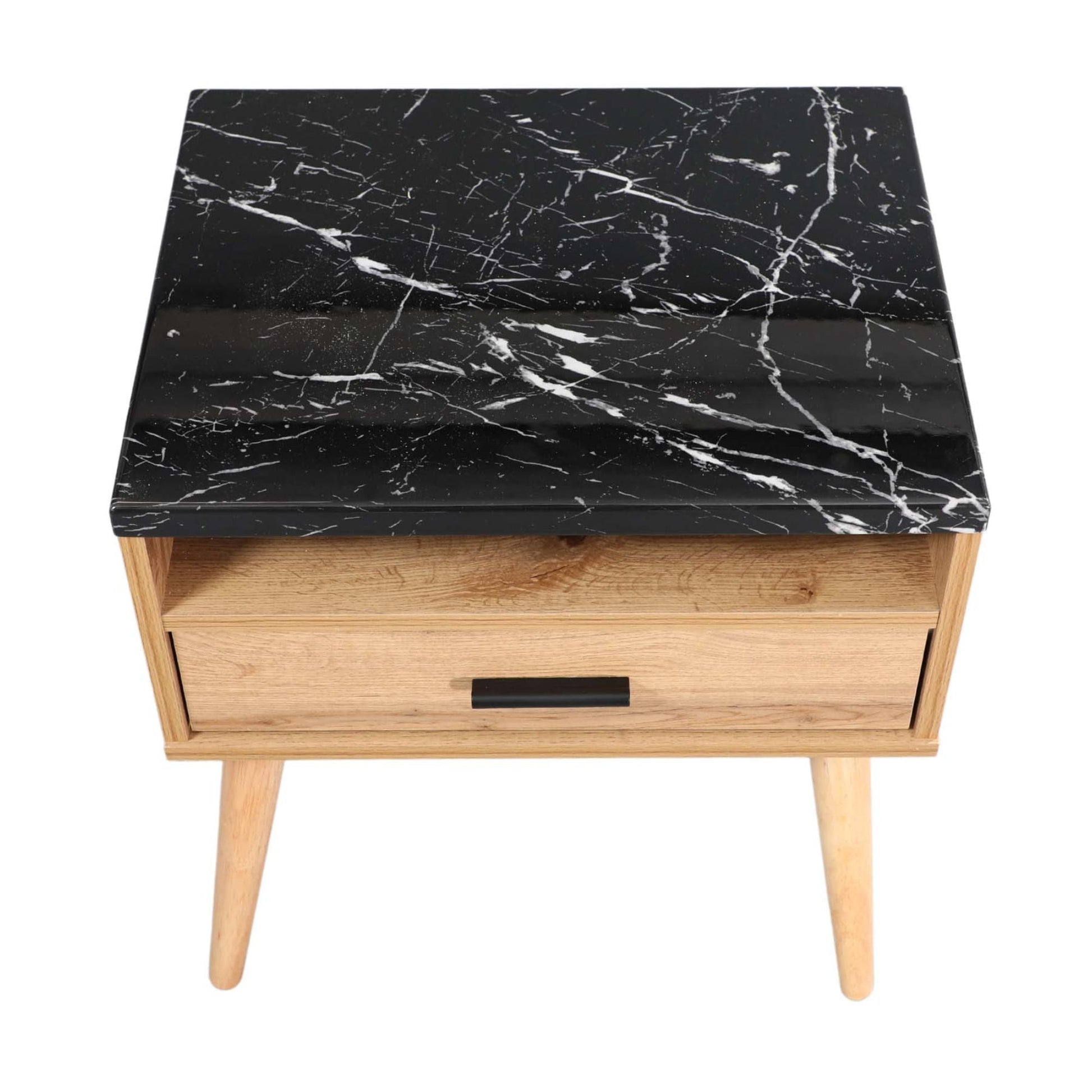 Marcello Bedside Table Nightstand Side End Bedroom Storage Cabinet Wotan Oak