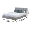 Marley Double Bed Frame Grey