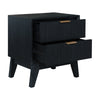 Matilda 4pc King Bed Suite Bedside Tallboy Frame Set Black