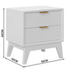 Matilda 4pc King Bed Suite Bedside Tallboy Frame Set White