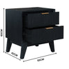 Matilda Bedside Table Black
