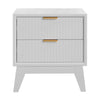 Matilda Bedside Table White