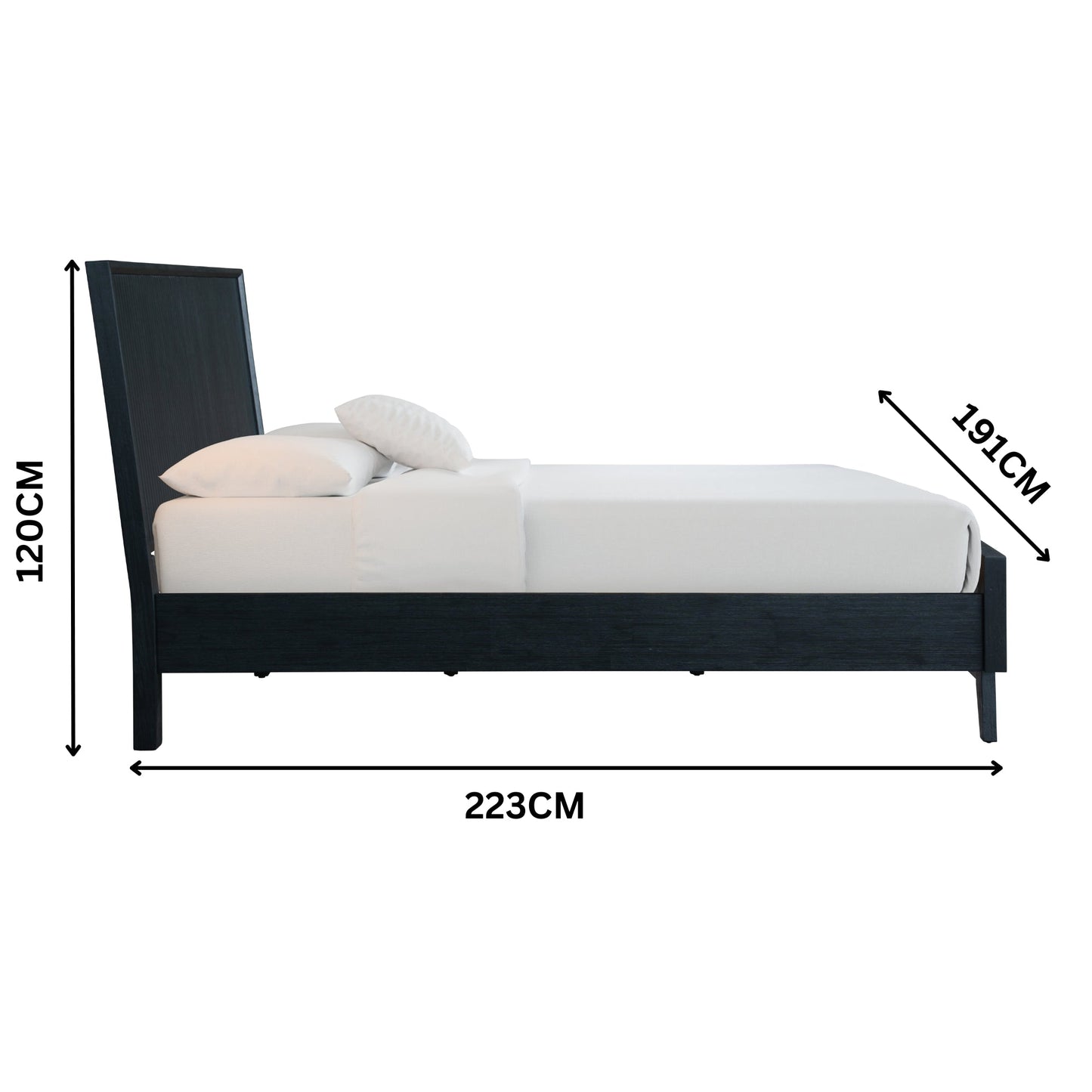 Matilda King Bed Frame Black