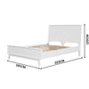 Matilda King Bed Frame White