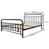 Metallica Metal Bed Frame Double Black