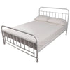 Metallica Metal Bed Frame Double White