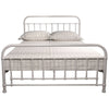 Metallica Metal Bed Frame Double White