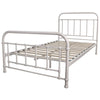 Metallica Metal Bed Frame King Single White