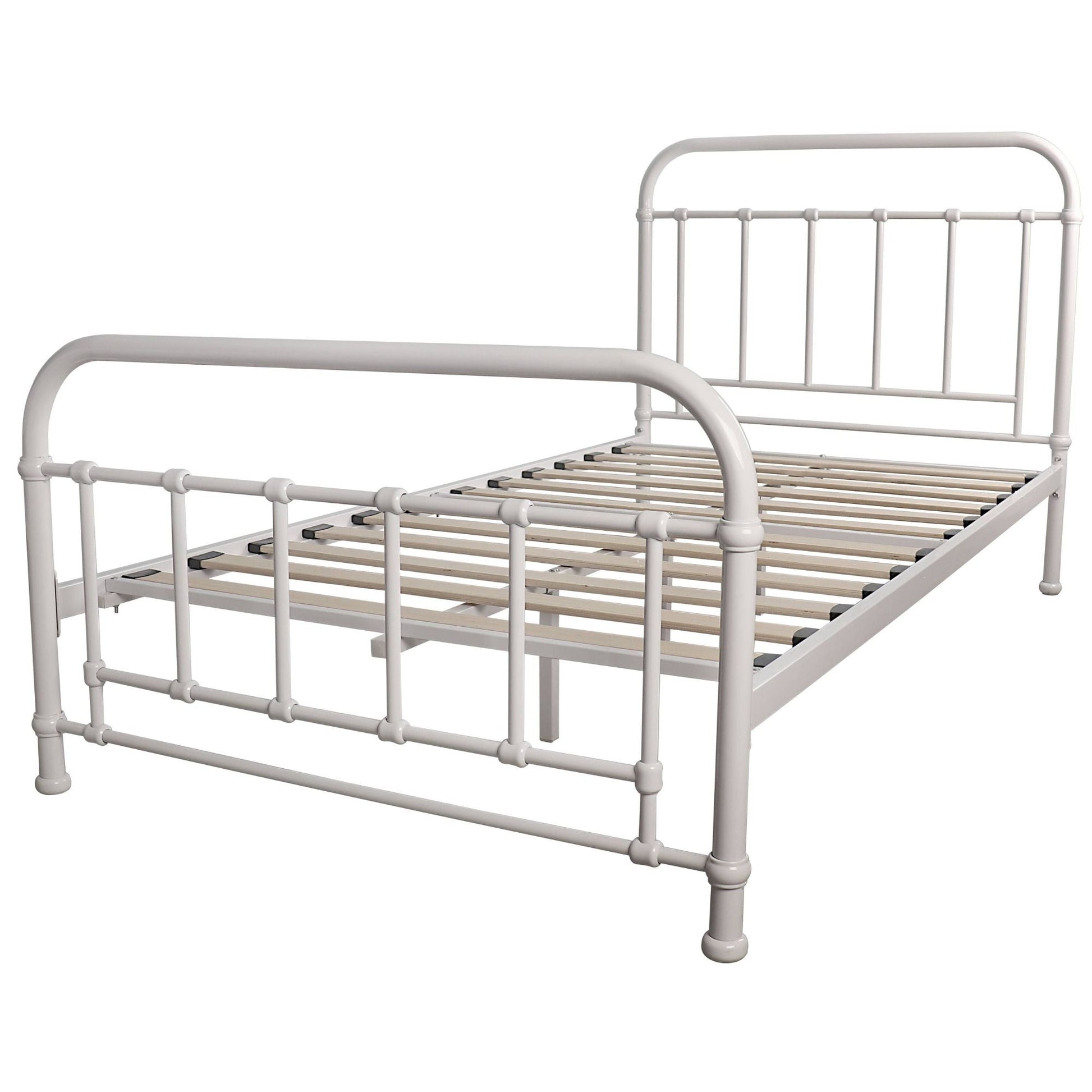 Metallica Metal Bed Frame King Single White